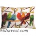 Brayden Studio Thornaby Flocked Together Birds Indoor/Outdoor Lumbar Pillow BYDT1183
